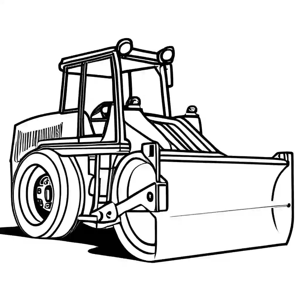 Road Roller coloring pages